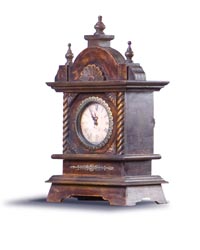 Antique clock prepared for specialty shipping